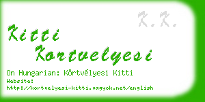 kitti kortvelyesi business card